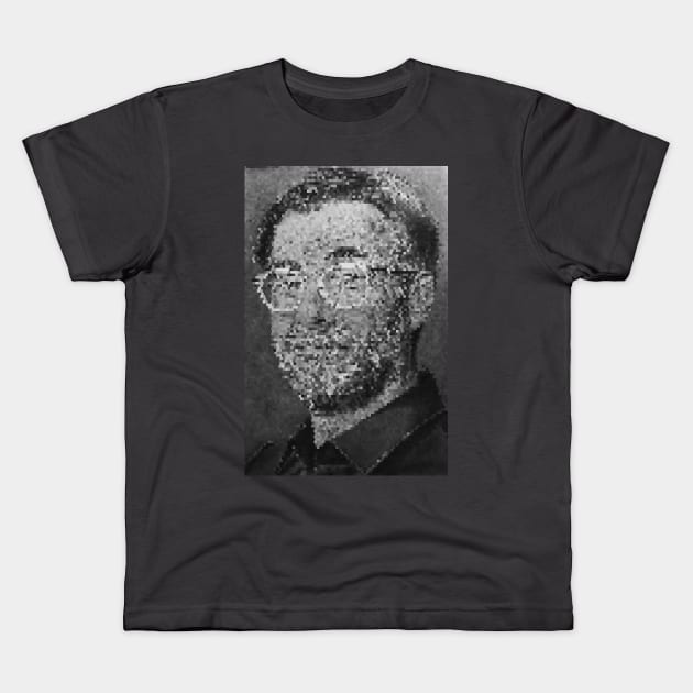 Jurgen Klopp pixel pencil sketch Kids T-Shirt by tepy 